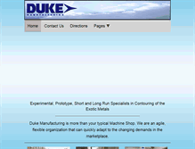 Tablet Screenshot of duke-mfg.com